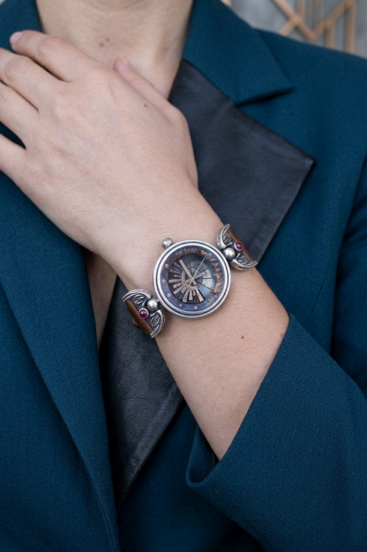 Sterling Silver watch "Sun"