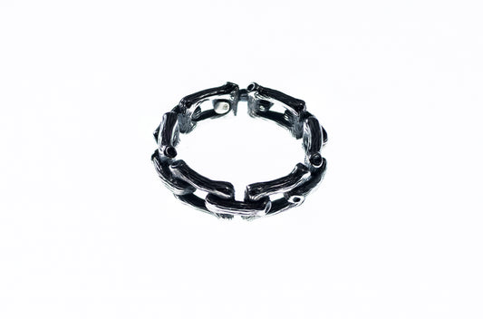 Sterling silver branch chain ring