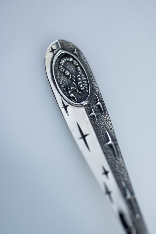 Sterling Silver Scorpio Baby Spoon
