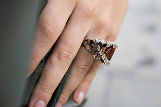 Sterling Silver Statement Ring "INVASION"