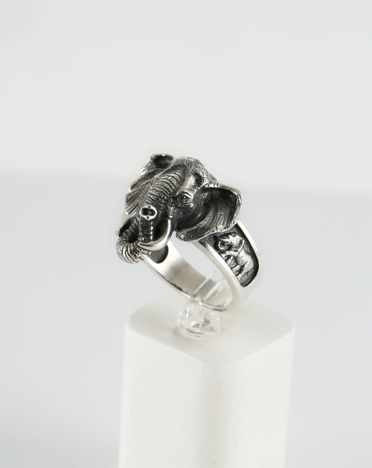 Sterling Silver Elephant Ring