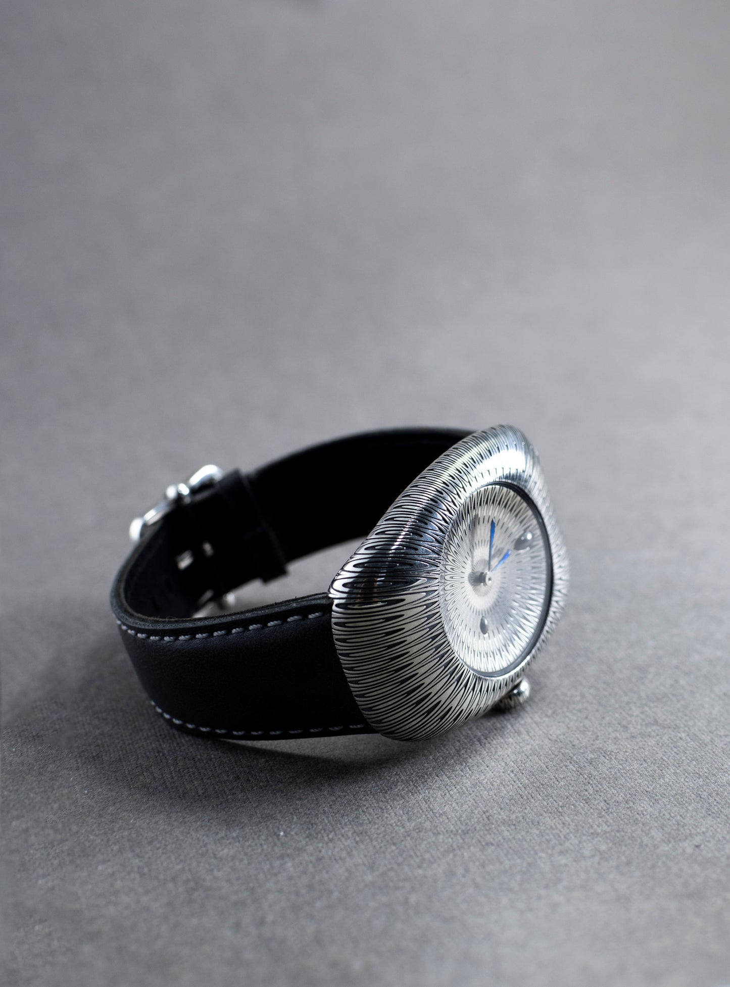 925 Sterling Silver Guilloché Wristwatch – Luxury Handcrafted Timepiece
