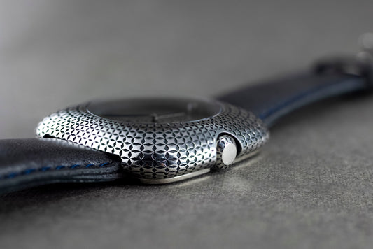 Handcrafted Sterling Silver 925 Watch | Geometric Dial Artisan Timepiece | Unisex Bihayna Design