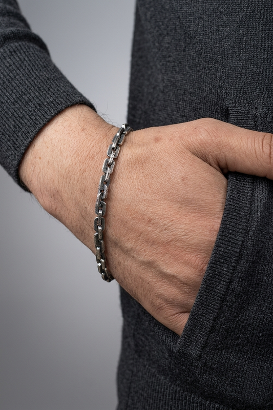 Sterling Silver Box Chain Bracelet