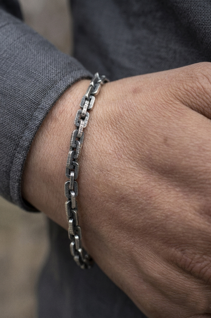 Sterling Silver Box Chain Bracelet
