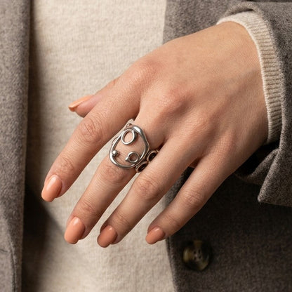 Earth Element Sterling Silver Ring