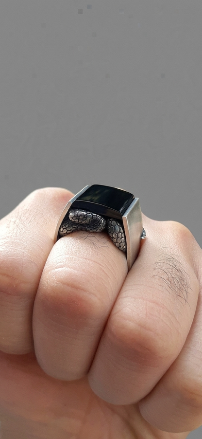 Sterling Silver Snake Ring