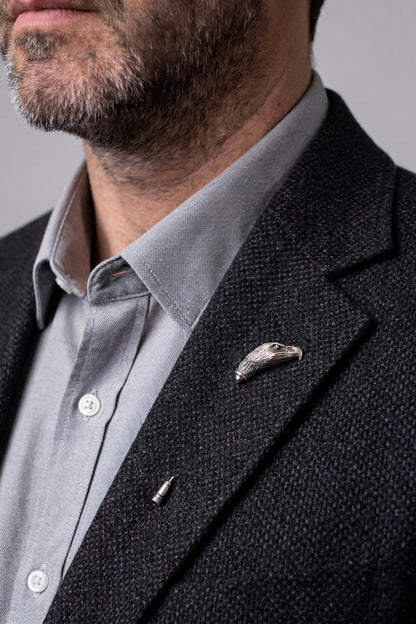 Sterling Silver Eagle Lapel Pin