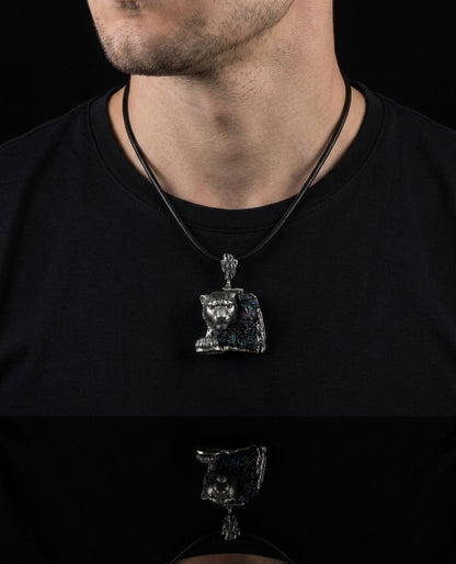 Large Wild Cat Pendant Necklace