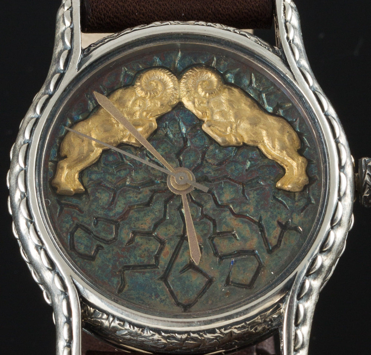 Handmade Sterling Silver Aries Watch