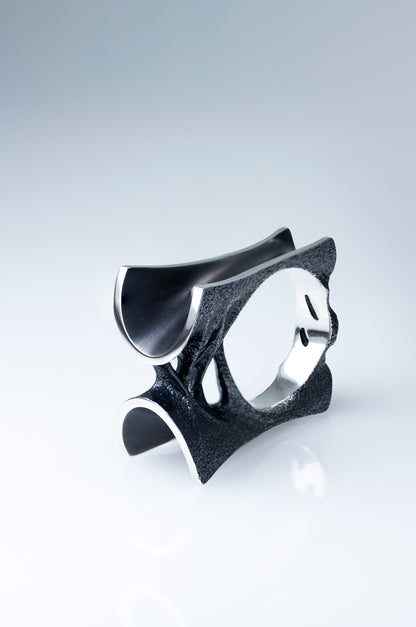 Sculptural Sterling Silver Ring