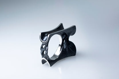 Sculptural Sterling Silver Ring