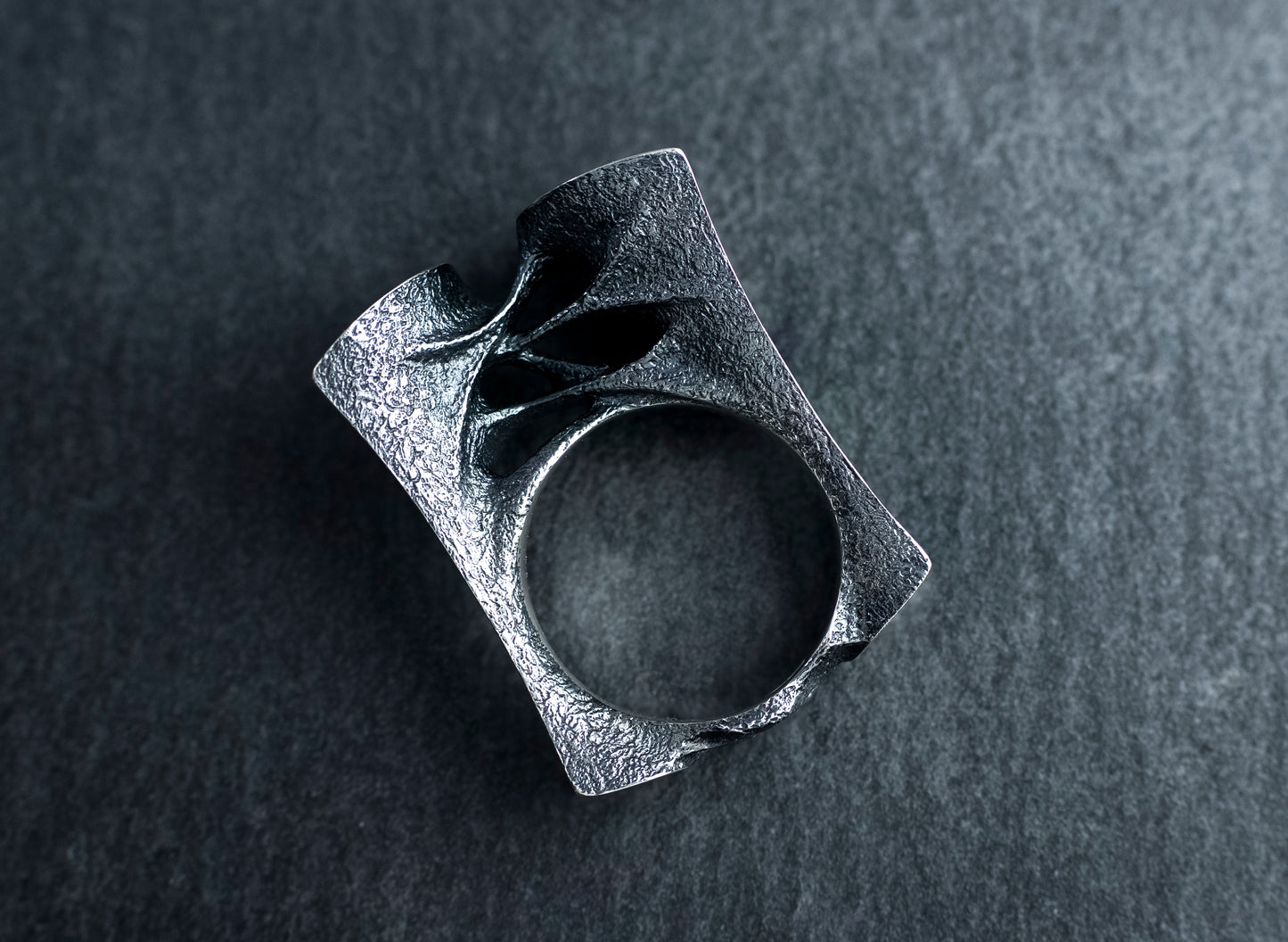 Sculptural Sterling Silver Ring