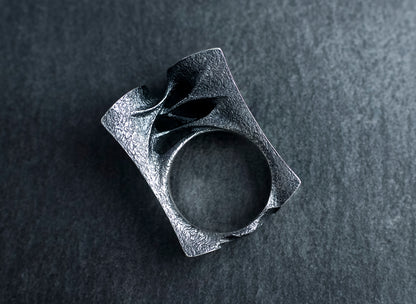 Sculptural Sterling Silver Ring