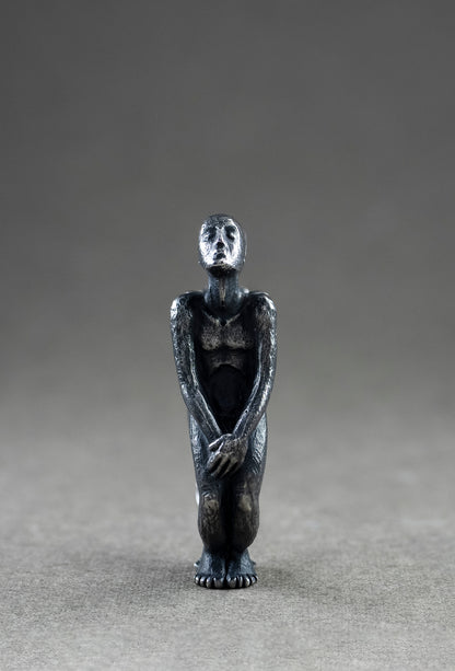 Handmade Sculptural Mythological Jewelry:  Sterling Silver Ring