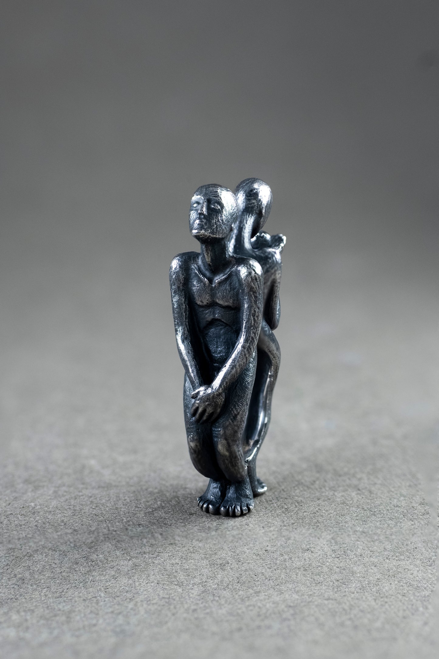 Handmade Sculptural Mythological Jewelry:  Sterling Silver Ring
