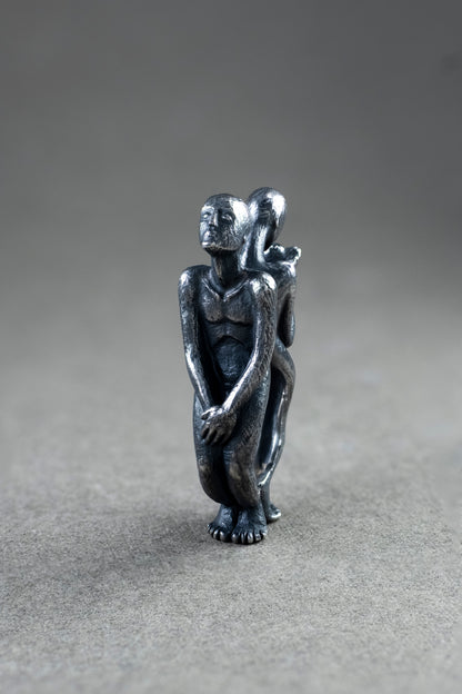 Handmade Sculptural Mythological Jewelry:  Sterling Silver Ring