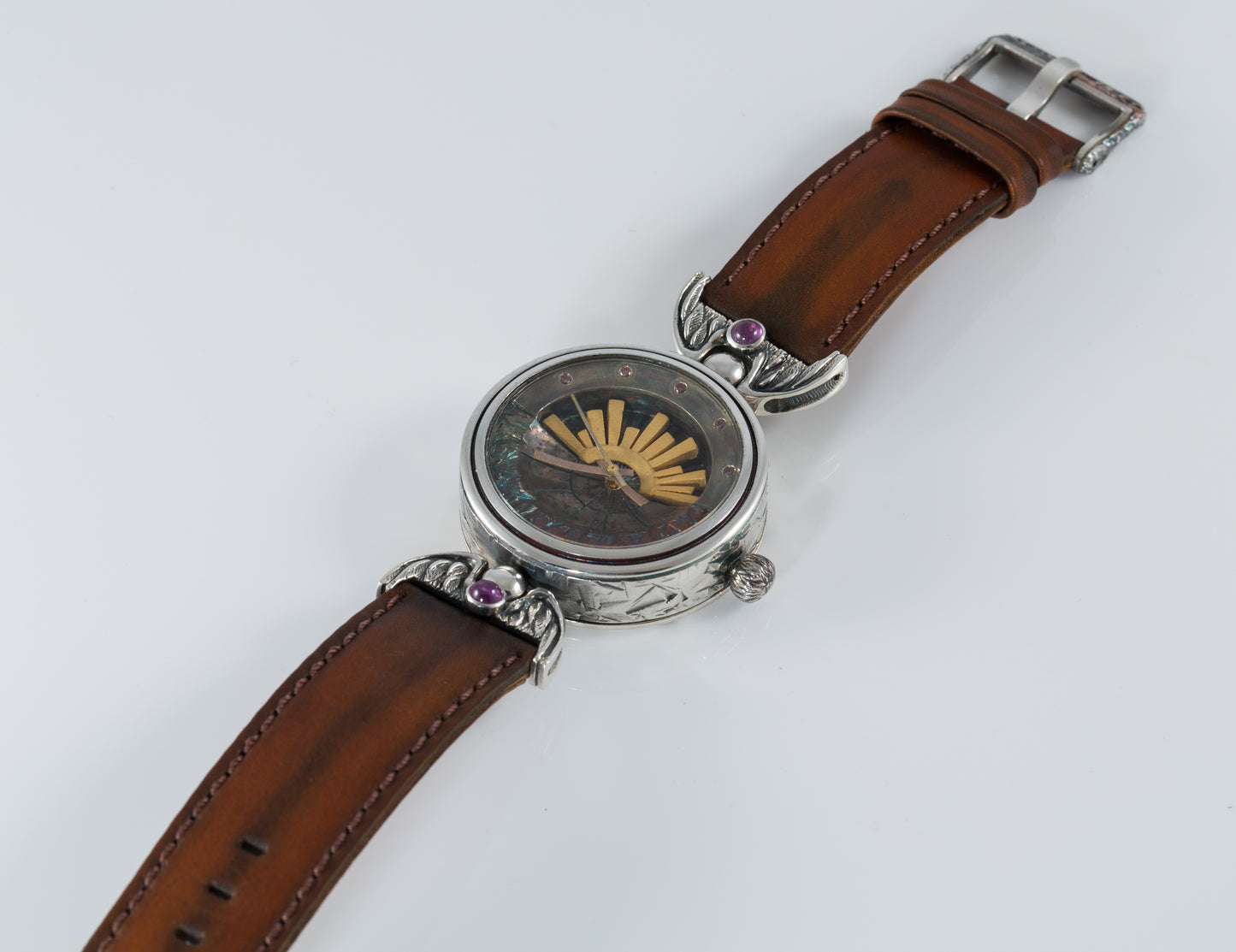 Sterling Silver watch "Sun"