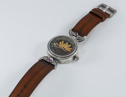 Sterling Silver watch "Sun"