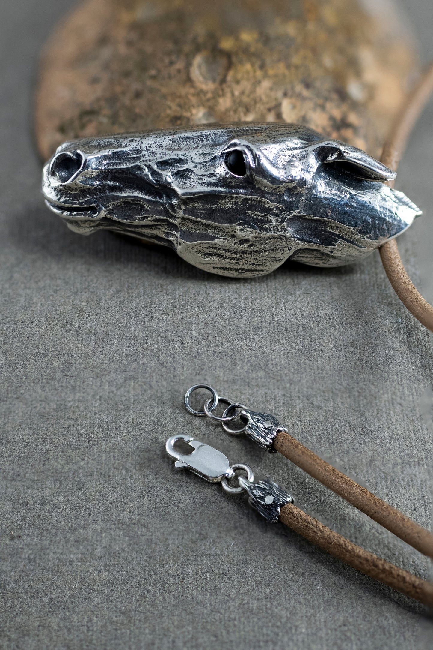 Sterling Silver Horse Head Pendant