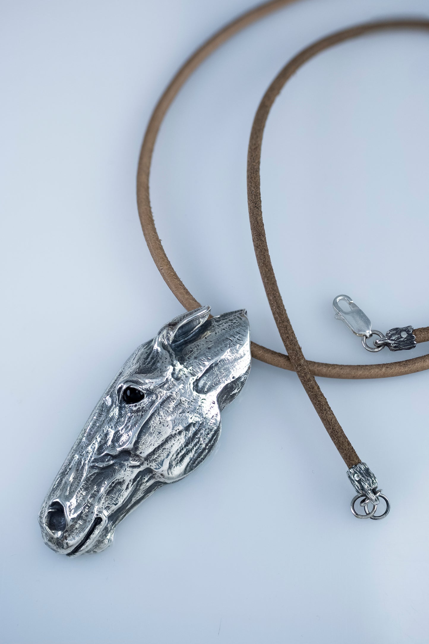 Sterling Silver Horse Head Pendant
