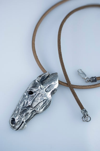 Sterling Silver Horse Head Pendant