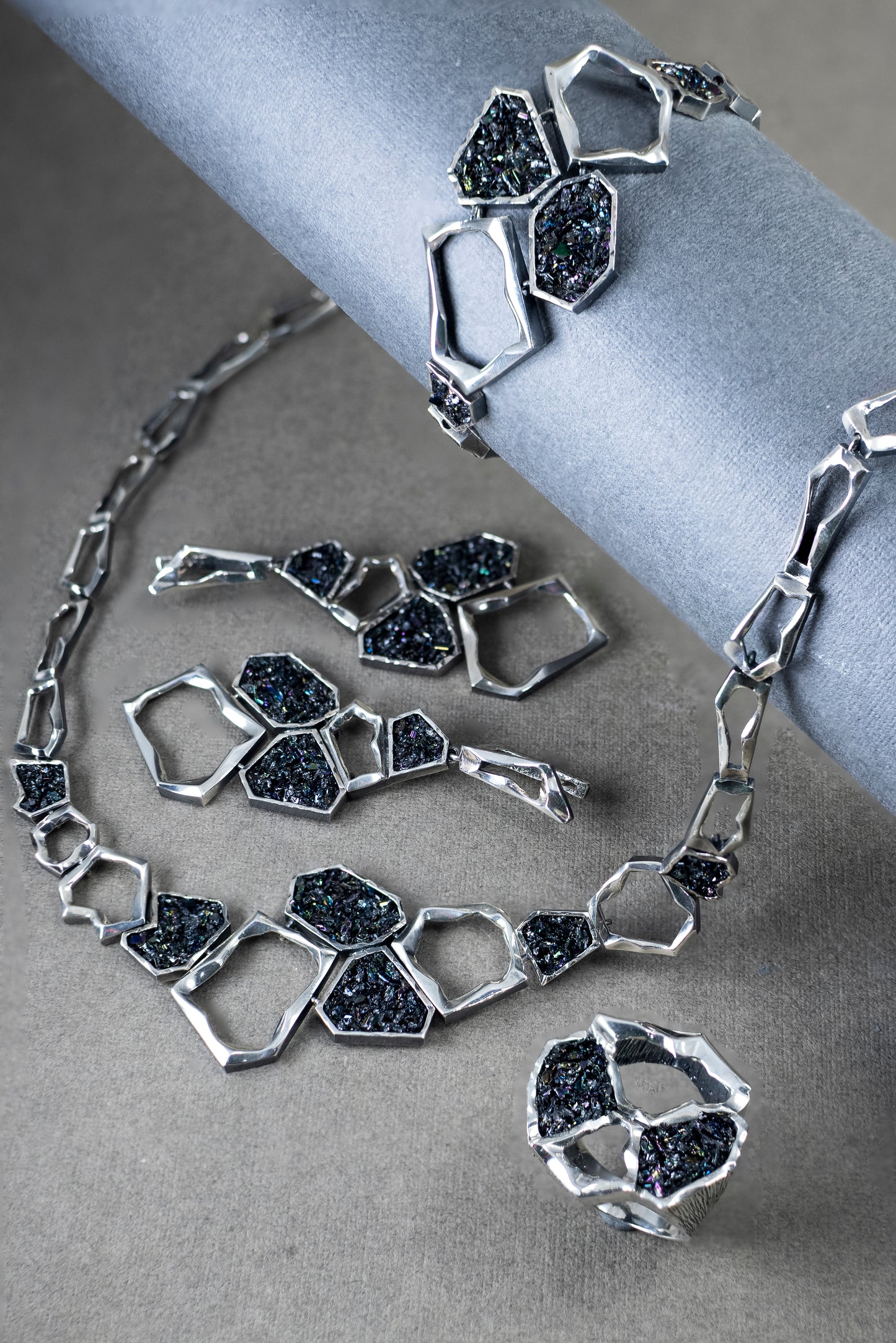 Earth Element Sterling Silver Bracelet