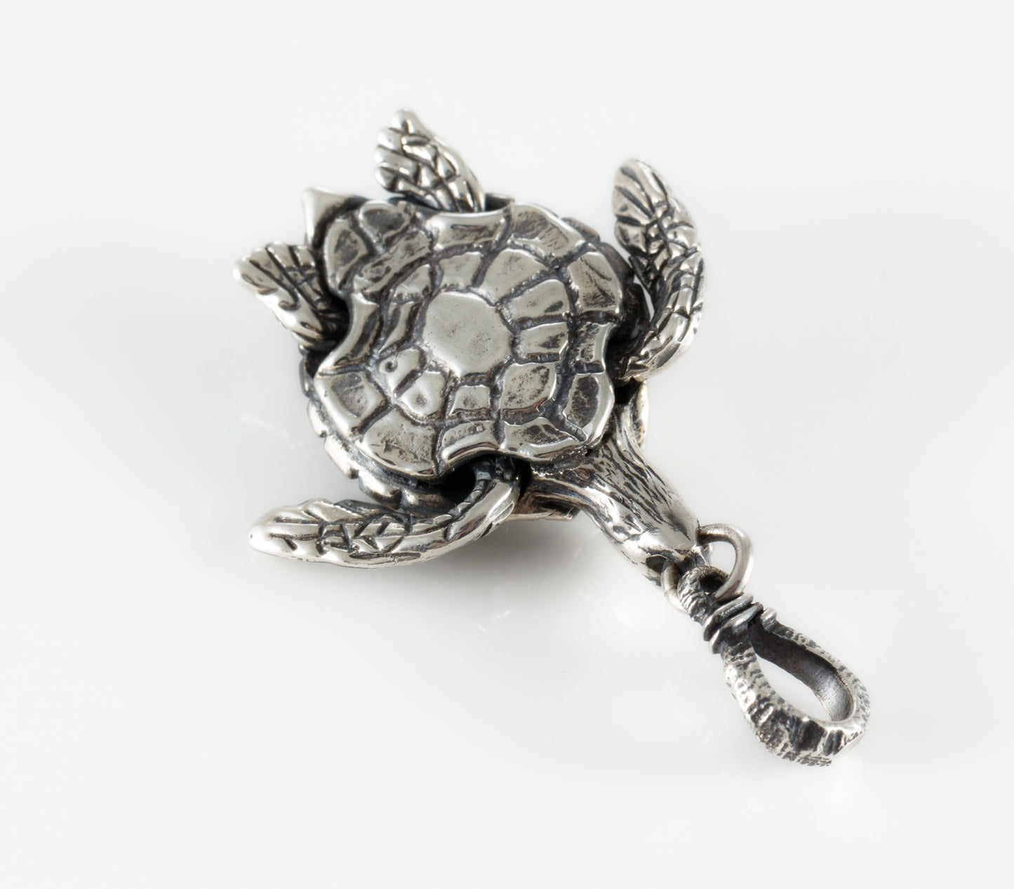 Sterling Silver Sea Turtle Pendant Necklace