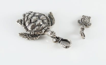 Sterling Silver Sea Turtle Pendant Necklace