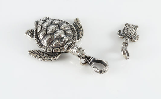 Sterling Silver Sea Turtle Pendant Necklace