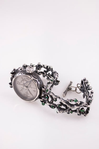 Sterling Silver Tree Branch Watch