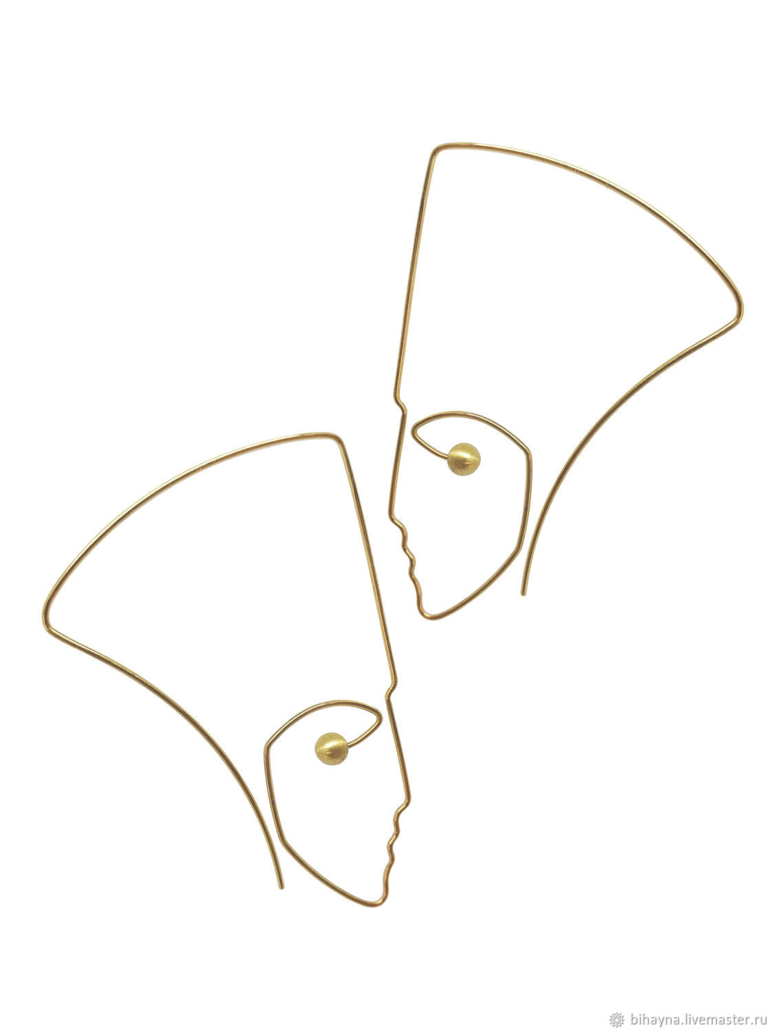 Sterling Silver  Earrings "Nefertiti"