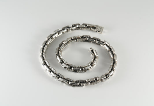 Sterling Silver Anchor Chain Necklace