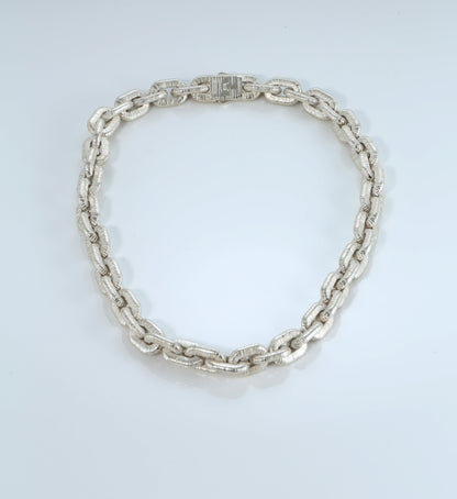Handmade Chunky 925 Sterling Silver Chain Necklace