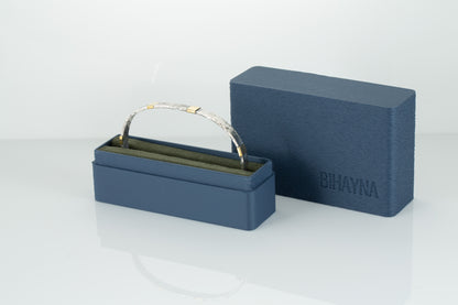 Hammered Cuff Bracelet in Sterling Silver