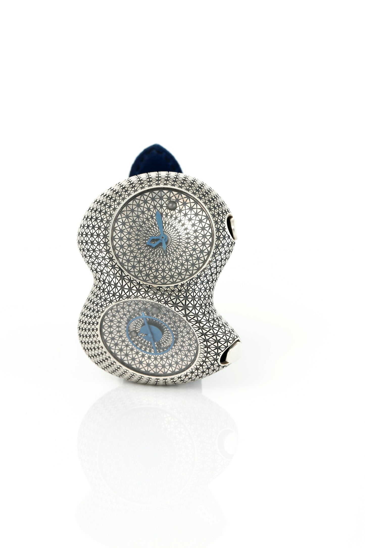 Sterling Silver Double Dial Watch