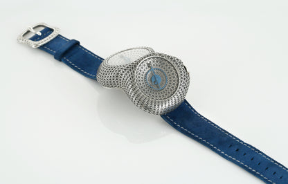 Sterling Silver Double Dial Watch