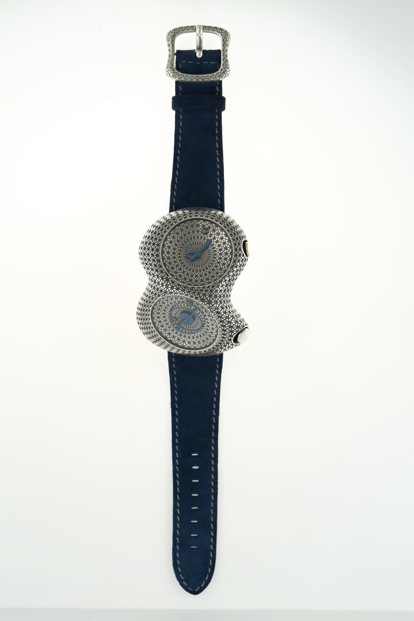 Sterling Silver Double Dial Watch