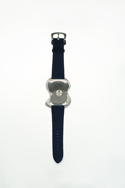 Sterling Silver Double Dial Watch