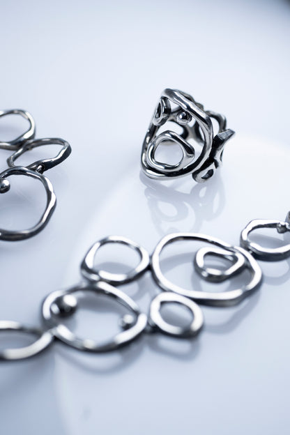Earth Element Sterling Silver Ring