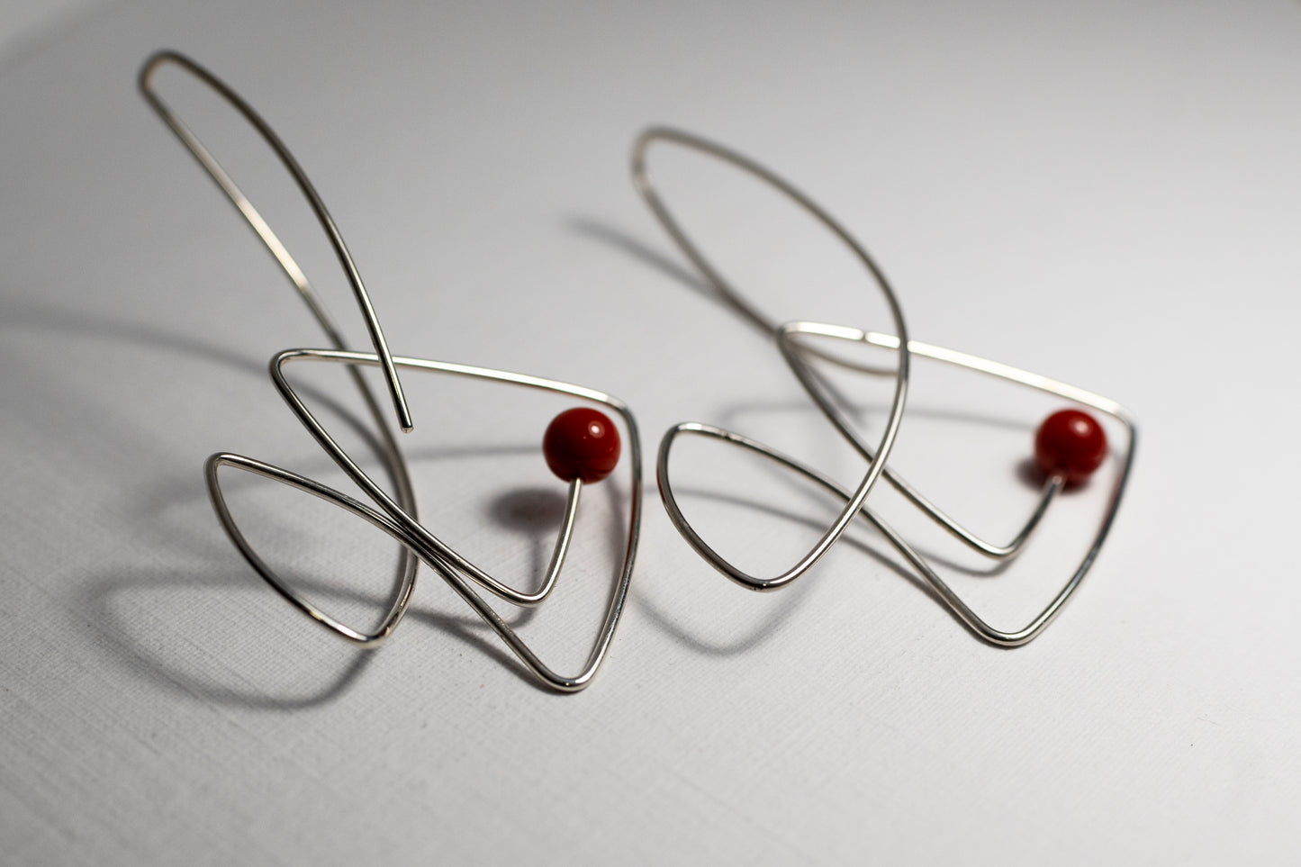Sterling Silver Fish Earrings