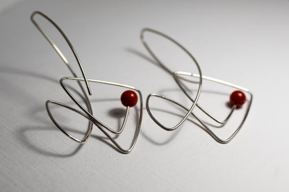 Sterling Silver Fish Earrings