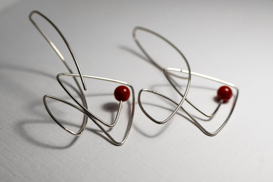 Sterling Silver Fish Earrings