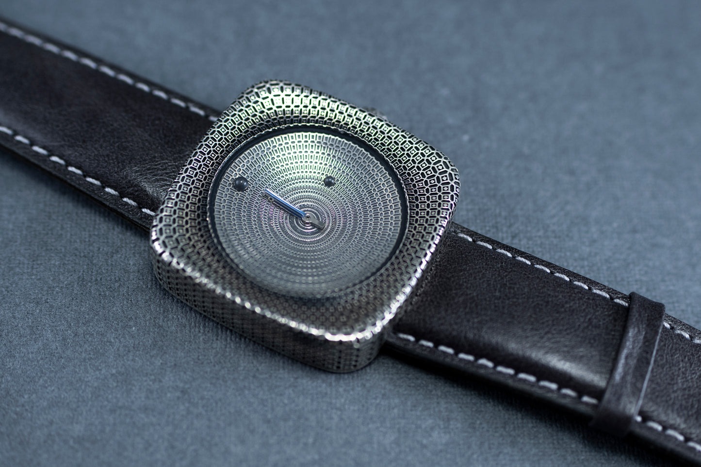 Astronomical wristwatch made of 925 sterling silver.