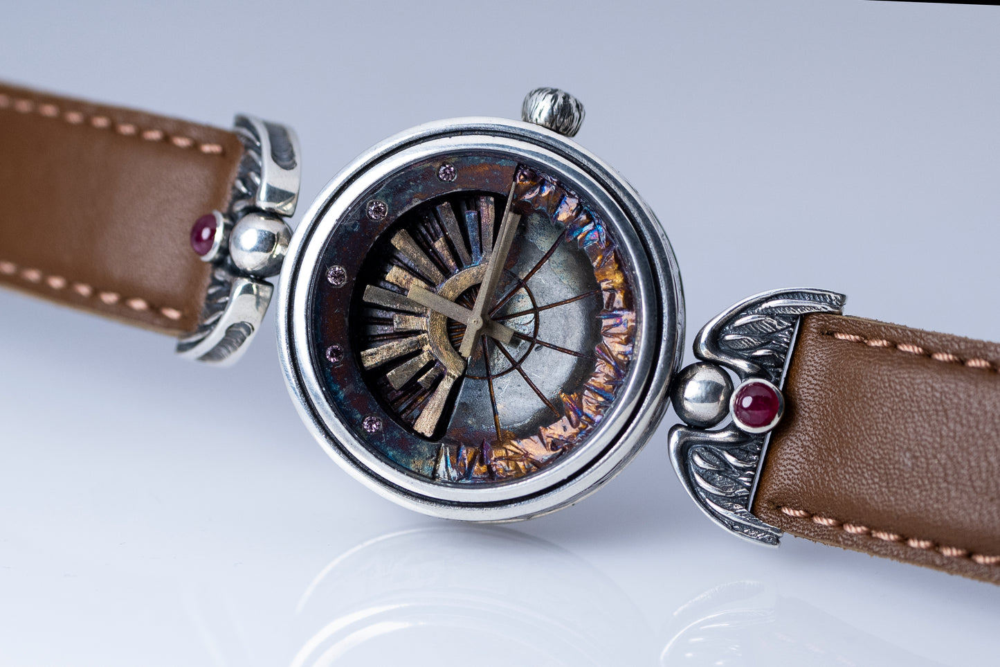 Sterling Silver watch "Sun"