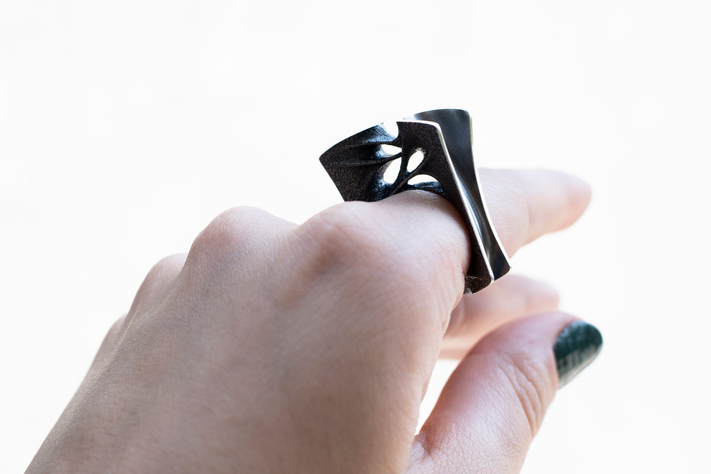 Sculptural Sterling Silver Ring