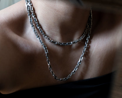Sterling Silver Box Chain Necklace