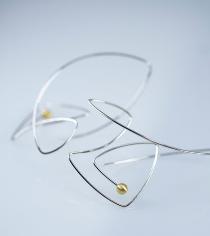 Sterling Silver Fish Earrings