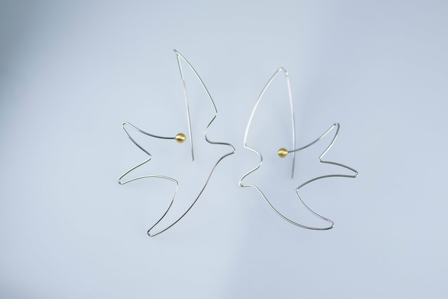 Sterling Silver Bird Earrings