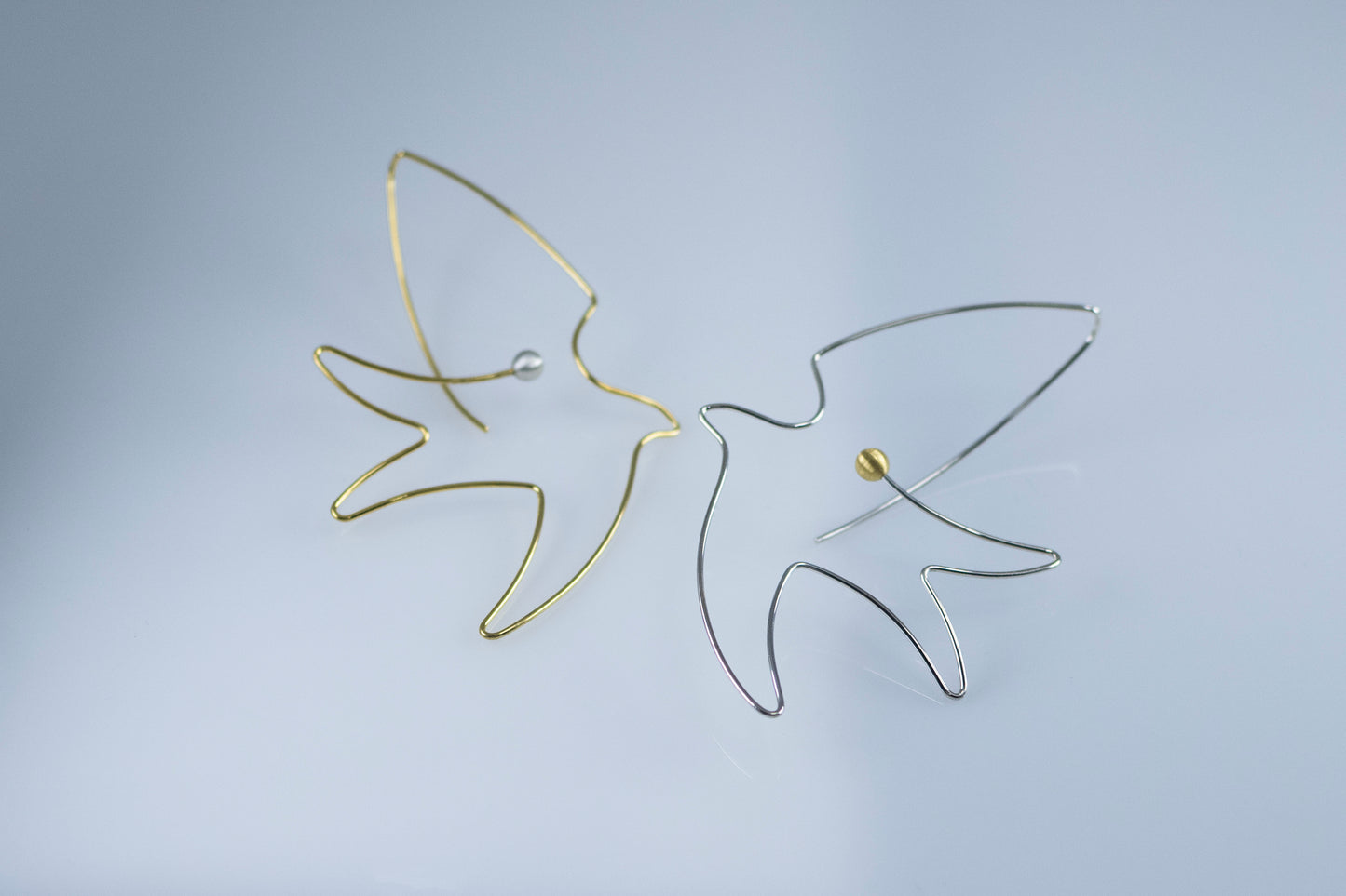 Sterling Silver Bird Earrings